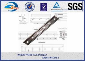 China 4 / 6 Holed Railway Fish Plate Joint Bars For 8kg 9kg 12kg Light Rail wholesale