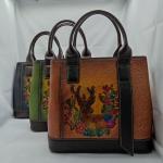 Retro Genuine Leather Fashion Shoulder Sling Bag Top Handle Bags For Women
