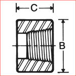 Forged Steel Couplings Round 4" NB Class 1000 A105 S / A105 / ASTM B564 forged nickel alloy coupling 6