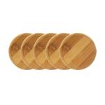 small round bamboo coaster cup holder for customized