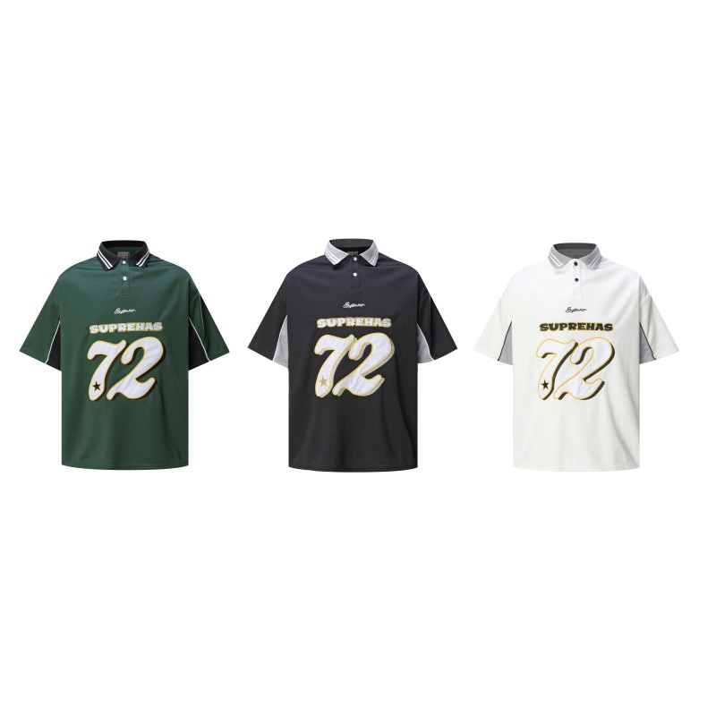 Support Custom Embroidery Digital Pattern Oversized Sports Short-sleeved for Shirt Made 100% Polyester Fiber Breathable Quick