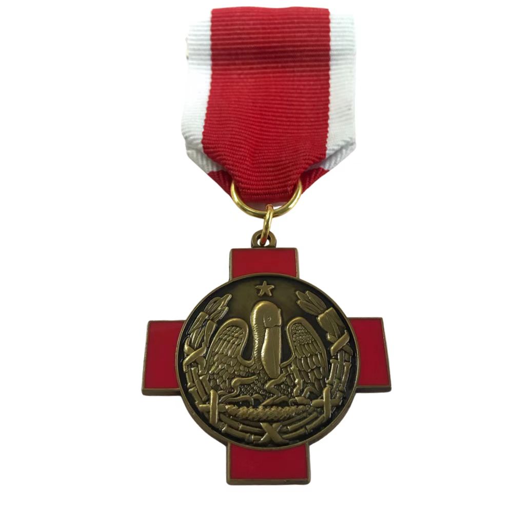 Factory price Medaille Award Medalha Medal 3D Manufacturer Antique brass Custom Pretty Medal Ribbon medallas