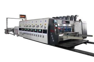 China Automatic Carton Boxes 2 Color Printing Slotting Machine High Speed wholesale