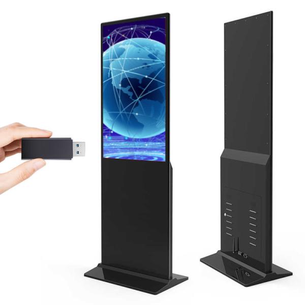 43 Inch Floor Standing Lcd Digital Signage Screen Advertising Slim Vertical