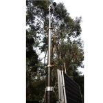 6m locking pneumatic telescopic mast for mobile CCTV vehicle telescoping mast
