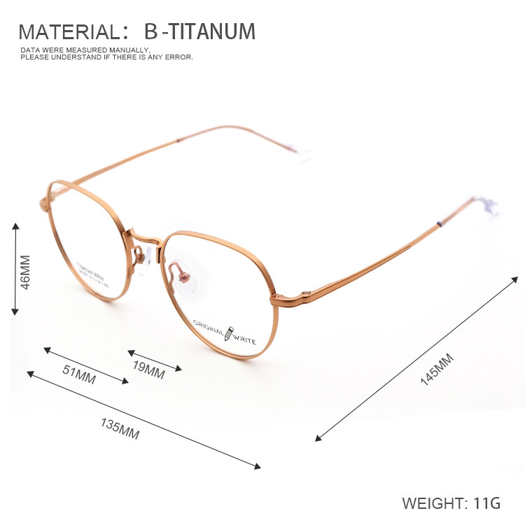 Various Colors Portability Β Titanium Optical Frame Glasses 66367