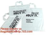 Manufacturer Custom Logo Printing soft loop handle plastic bag,promotional 100%