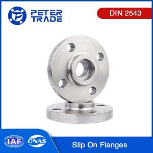 China DIN 2543 PN16 Stainless Steel Pipe Flanges Fittings Carbon Steel Slip On Flanges RF For Petrochemical Pipe Engineering wholesale