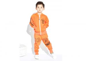 China Casual Kids Boys Clothes Boys Sports Wear Sets Fully Zipper With Long Length Pants on sale