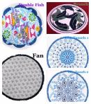 Indian Mandala Round Roundie Beach Towel Tassel, Turkish Round Beach Towel with