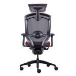 GTCHAIR Wine Red PU Mesh Gaming Chairs Ergonomic Revolving Chair