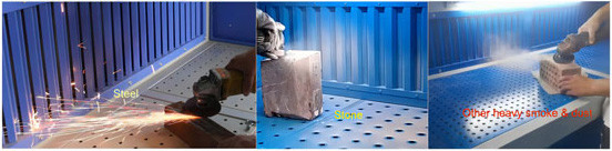 1.5kw Single Station Mini Downdraft Table , Downdraft Grinding Table For Dust Extraction