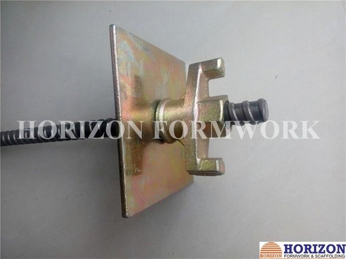 Steel Formwork Tie Rod System With Dywidag Thread , Flanged Wing Nut and Water Stop