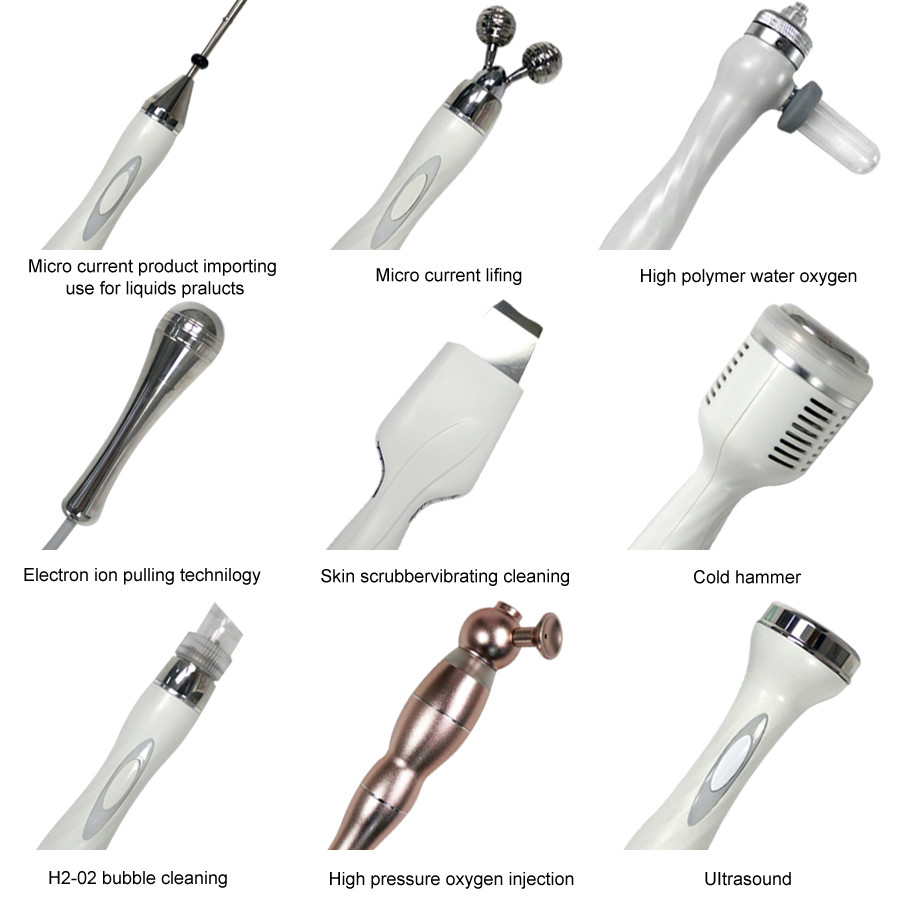 10in1 Hydro Oxygen Machine Cold Treatment Skin Care Rf Ultrasonic Deep Cleaning