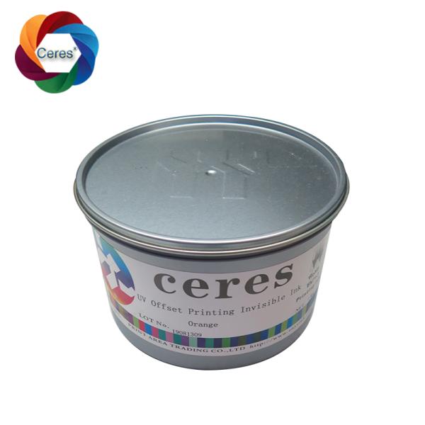 UV Invisible Security Ink for Screen Printing Colorless to Orange