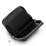 Style Fashion Genuine Leather RFID Blocking Fashion Credit Card Wallet for Young