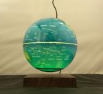wooden base 360 rotating magnetic floating levitation globe lamp 6inch or 7inch