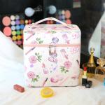 Girls Perfume PU Leather Cosmetic Makeup Bag Case