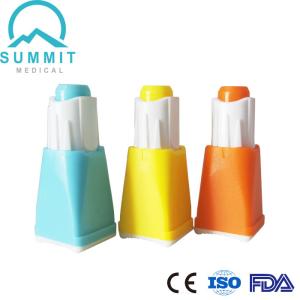 China Safety Engineered Adjustable Depth Lancet Needle 3 Depth Settings wholesale