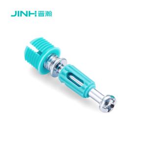 China Blue Minifix Spreading Bolts Zinc Plated 32mm OEM For RTA Furniture Connection wholesale