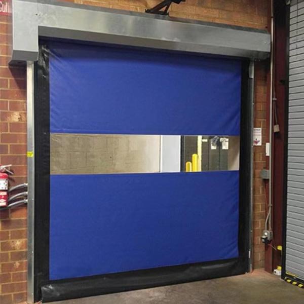 Fast Automatic PVC Rapid Roller Doors Rolling Industrial 50HZ 0.75KW Quick Shutter
