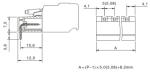 Male connectors with right angle solder pins Pitch: 5.0mm/0. 197 in