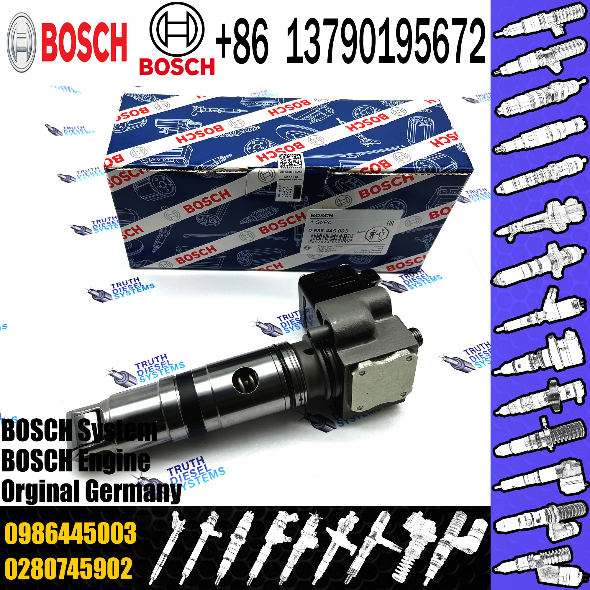 Engine fuel injector nozzle assy unit pump 0414799008 0986445103 0986445003 F00E200403 INJD73N 34109 for MERCEDES-BENZ