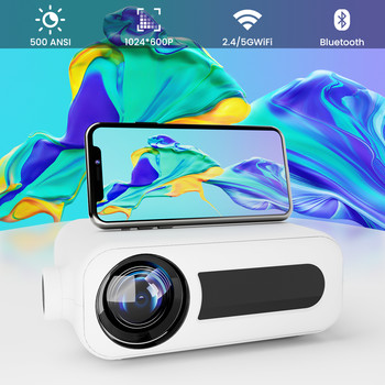 120 ANSI Portable Mini Led Projector , Home Movie Projector With 5G Wi Fi Version USB BT
