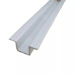 White Color Aluminium Extruded Profiles For Kitchen Cabinet Door U Corner