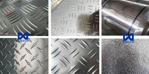 China Five Bars Embossed Aluminum Sheet 1050 Checkered Aluminum Sheet Custom wholesale