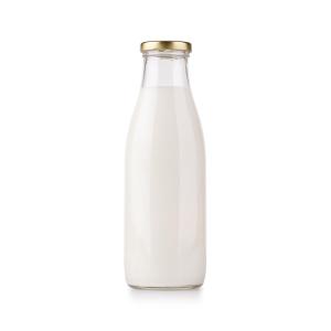 China 500Ml Leak Proof Jam Daily Milk Delivery Glass Bottle With Metal Lid wholesale