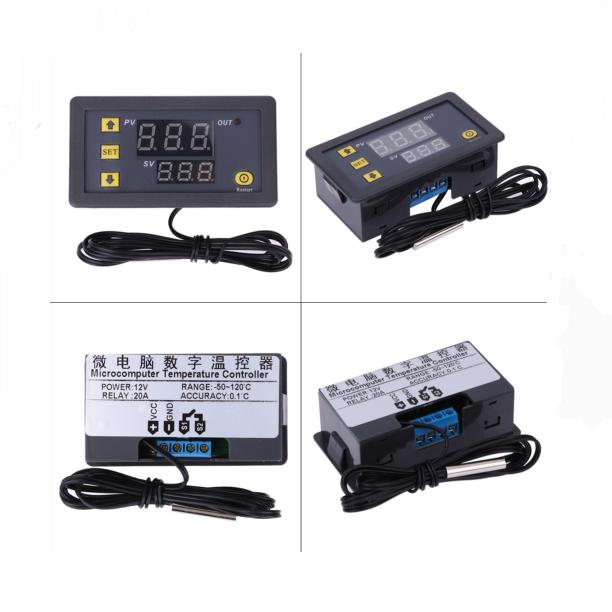 W3230 20A 12V Thermostat Temperature Controller Digital Thermostat Regulator Heating Cooling Control Instruments