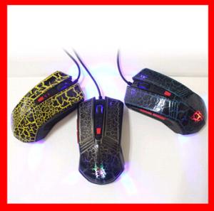 China Cool spiders striking colors wired mouse for gaming with factory price wholesale
