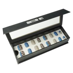 China 157gsm Coated Paper 1200gsm Cardboard False Nails Packaging Box Custom Order Accepted wholesale