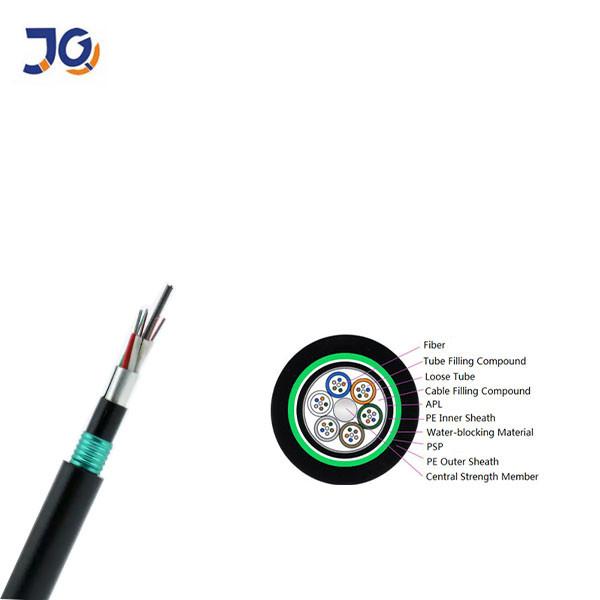 Fire Retardant LSZH GYZTA53 HDPE GYTA53 Underground Directly Buried Fiber Optic