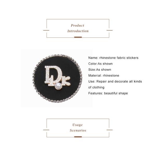 Leather Clothing Down Jacket Decoration Applique Badges, Embroidered Leather Label Cloth Patches, Clothes Hole Repair Stickers