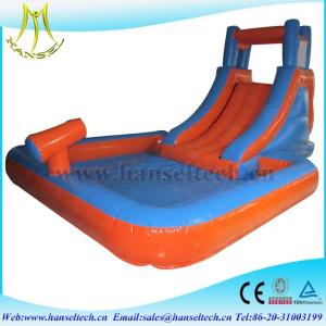 China Hansel high quality PVC material commercila inflatable bouncer slide inflatable play area for children wholesale