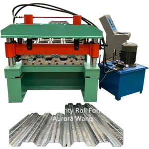 China 1220mm Floor Decking Roll Forming Machine CE Floor Tile Making Machine on sale