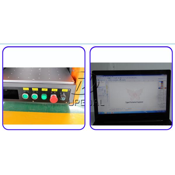 Closed Type 20W 110*1100mm Fiber Laser Marking Machine for Metal