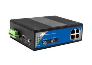 China Industrial Cascading Fiber Optical Switch 10/100/1000Mbps 4 POE Ethernet and 2 Optical Ports wholesale