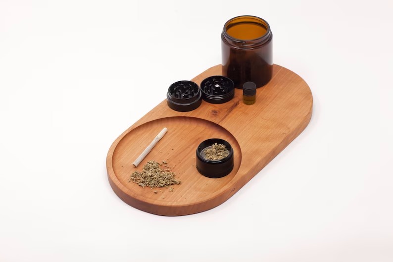 Solid wood tray Cigarette Rolling Trays Smoke Accessories