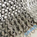 Chain Size 12mm*24mm Metal Chain Link Curtains Designed For Industrial
