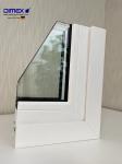 88mm Sliding Door Window White UPVC Profiles Profiles For DIMEX Edelweiss Series