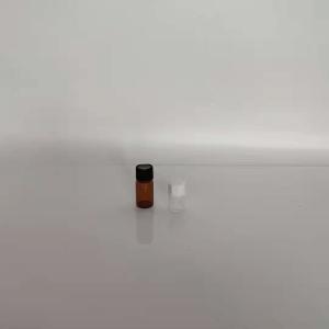 China 1ml 3ml 15ml clear or amber glass vial with common screw aluminum cap and plastic cap wholesale
