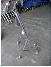 China Reusable 2 Basket Shopping Trolley For Small Shop , 4 Swivel 3 Inch Pvc Casters wholesale