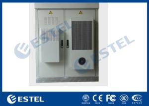 China Galvanized Steel Outdoor Electronic Equipment Enclosures 2 bays with middle division plate wholesale