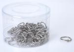 Metal nickel 25mm(1")loose leaf ring book binding ring hinged snap ring in PVC