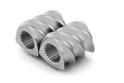 Metal W6mo5cr4V2 Screw Components Twin Screw Extruder Spare Parts Screw For