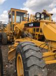 Operating Normally Used Motor Grader Yellow 140h Motor Grader 123 Kw Rated Power