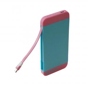China 5000mAh Capacity power banks, Plastic, fixed micro usb cable, Charger for iPhone, Samsung. on sale